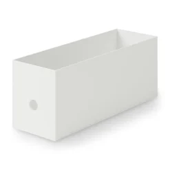 Demi boîte archive grise en PP L10X P32X H12cm