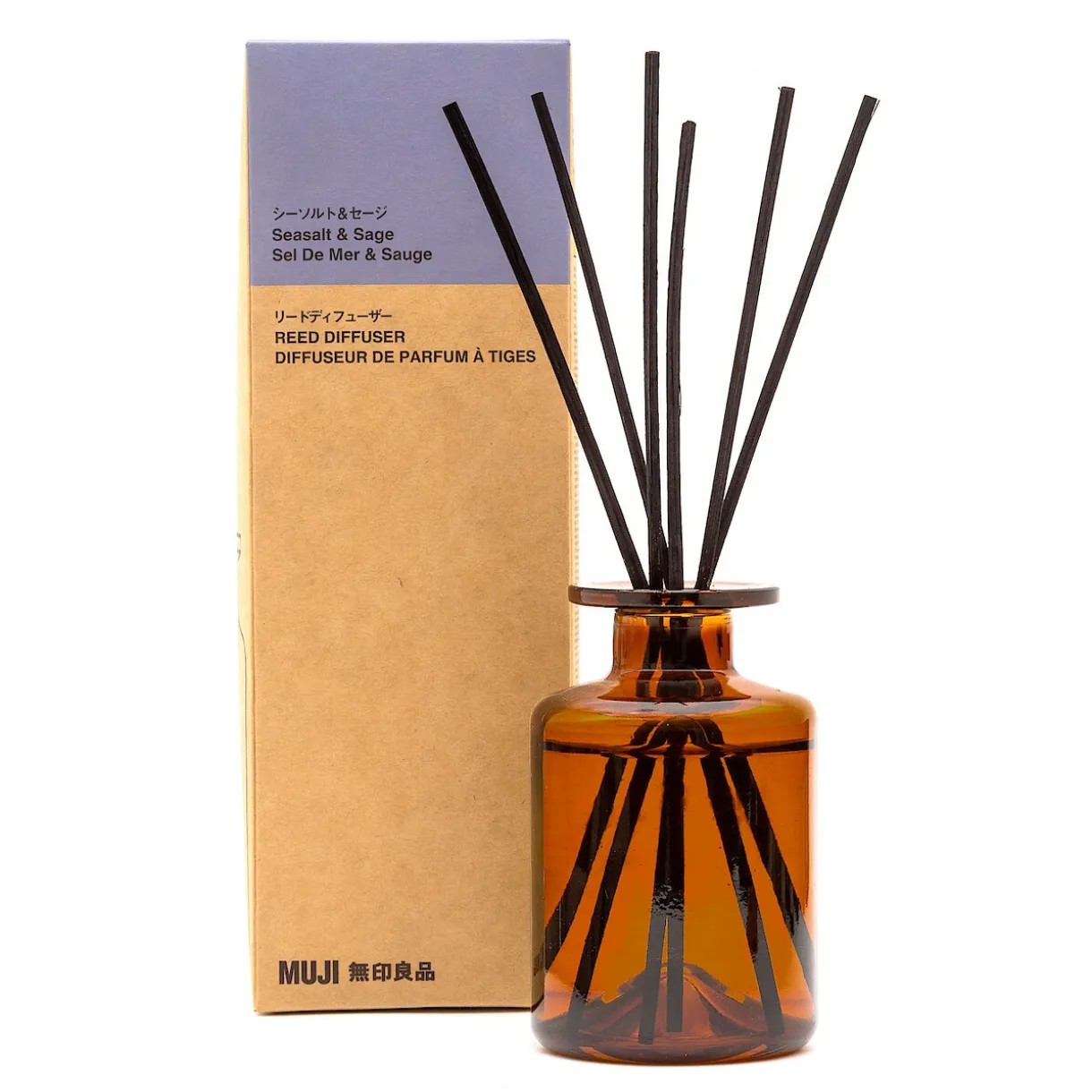 Diffuseur de parfum à tiges ‐ Sel de mer et sauge 175 ml