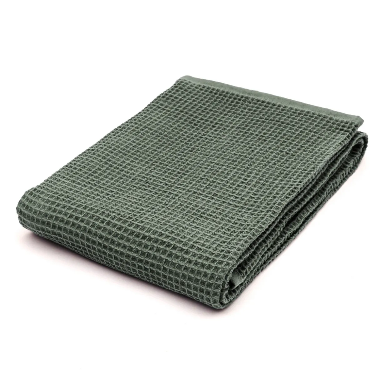 Drap de bain gaufré en velours de coton bio