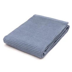 Drap de bain gaufré en velours de coton bio