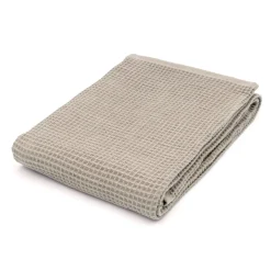 Drap de bain gaufré en velours de coton bio