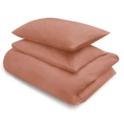 Drap housse en coton délavé ‐ 140 x 200 x 18‐28 cm