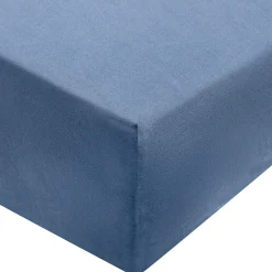 Drap housse en coton délavé ‐ 160 x 200 x 18‐28 cm