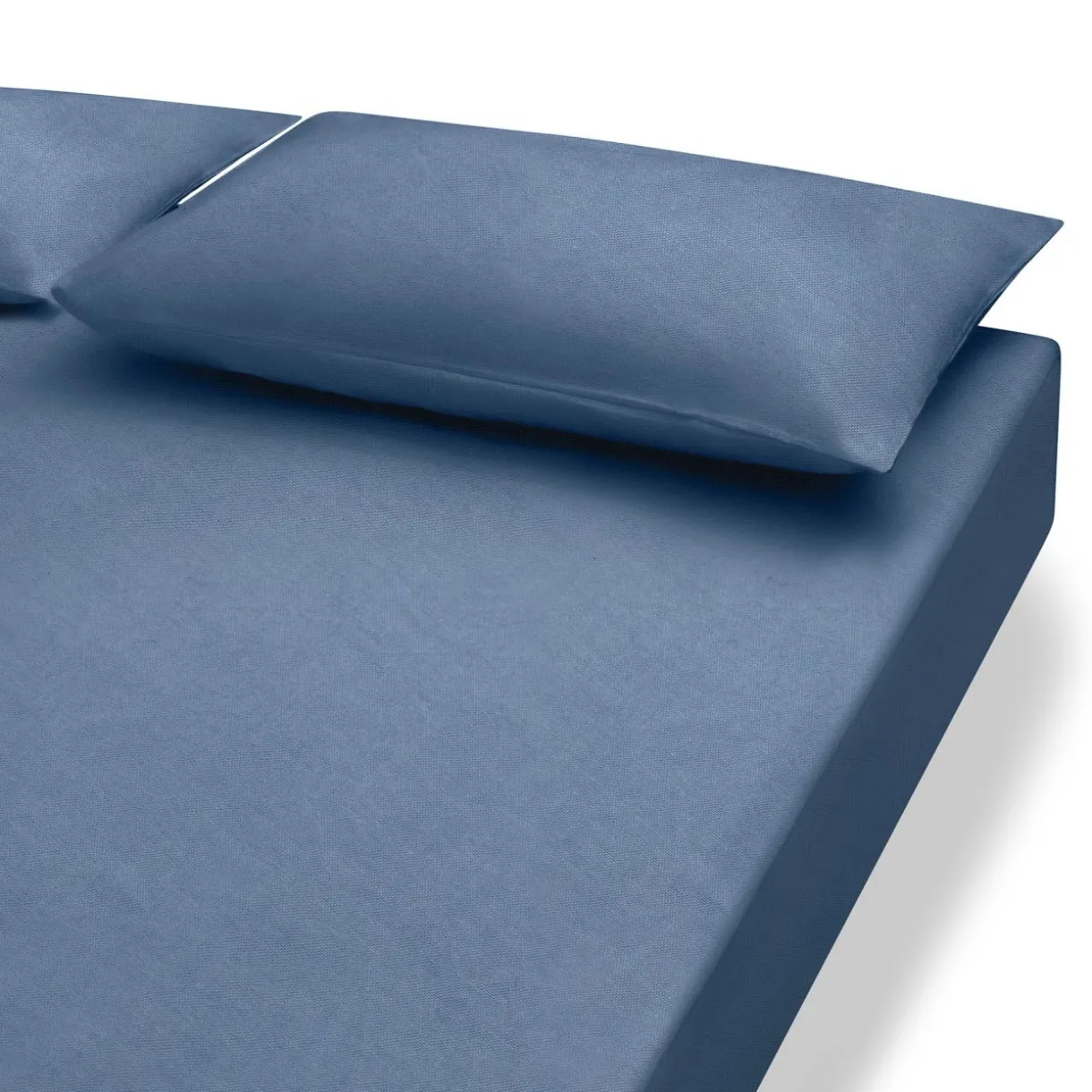 Drap housse en coton délavé ‐ 160 x 200 x 18‐28 cm