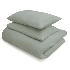 Drap housse en coton délavé ‐ 180 x 200 x 18‐28 cm