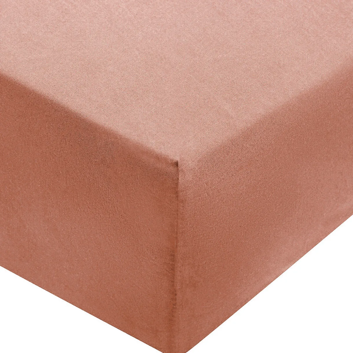 Drap housse en coton délavé ‐ 180 x 200 x 18‐28 cm