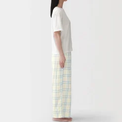 Ensemble d'intérieur avec pantalon en double gaze pour femme