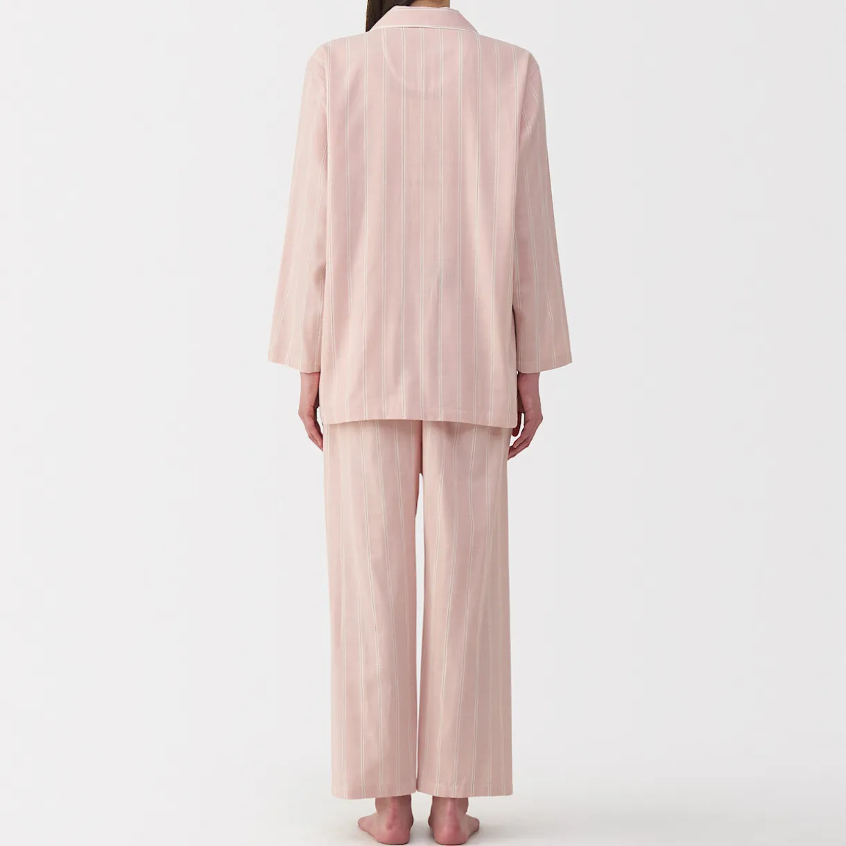 Ensemble pyjama à manches longues en gaze double pour femme
