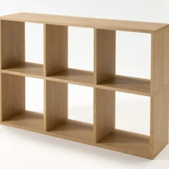 Etagère étroite en chêne ‐ 3 niveaux (Dont Eco‐part. 1,80 €)