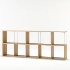 Etagère étroite en chêne ‐ 3 niveaux (Dont Eco‐part. 1,80 €)