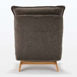 Fauteuil inclinable à dossier haut – Marron