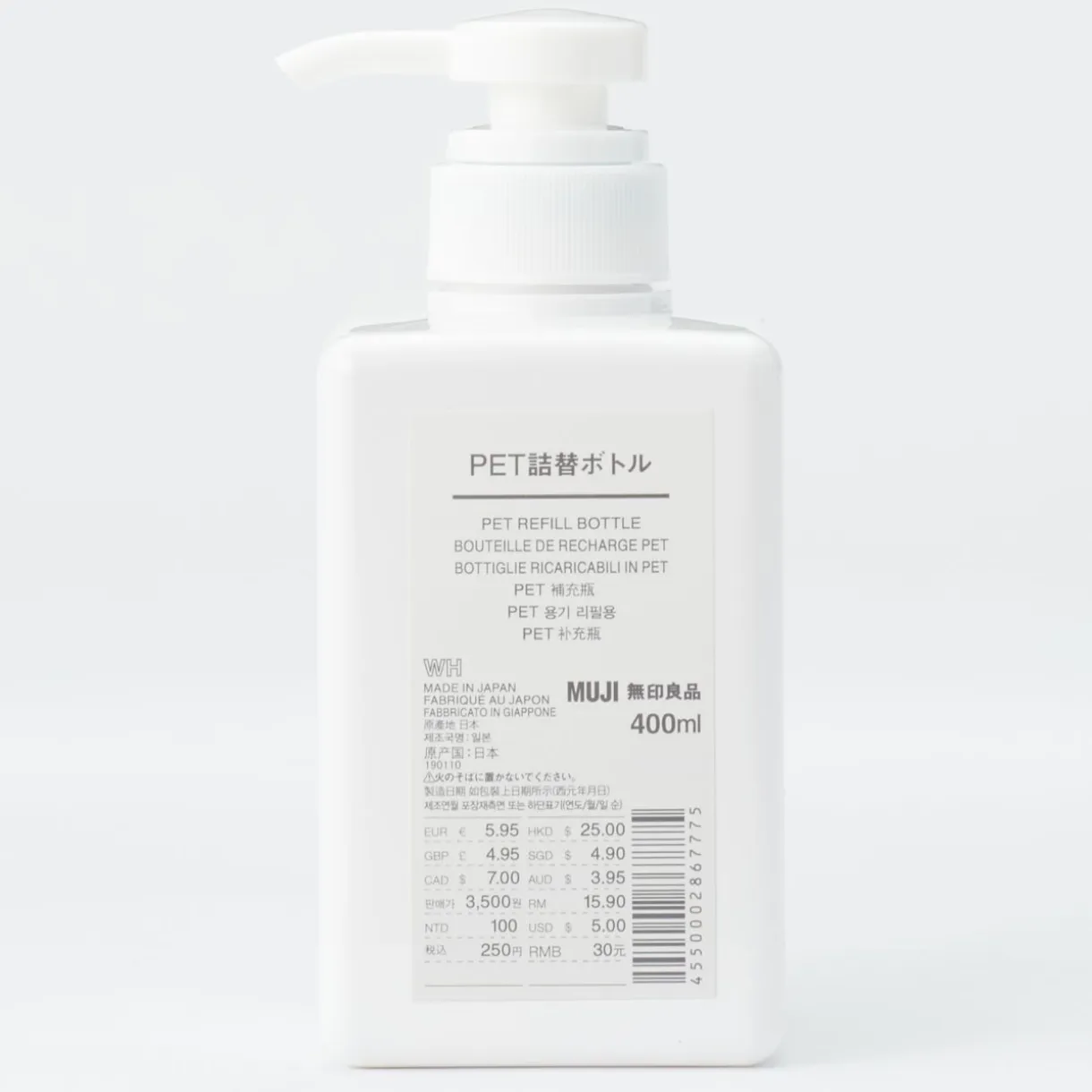 Flacon pompe 400ml