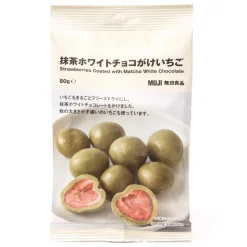 Fraises enrobées de chocolat blanc au matcha