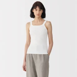 Gilet en coton à côtes torsadées pour femme