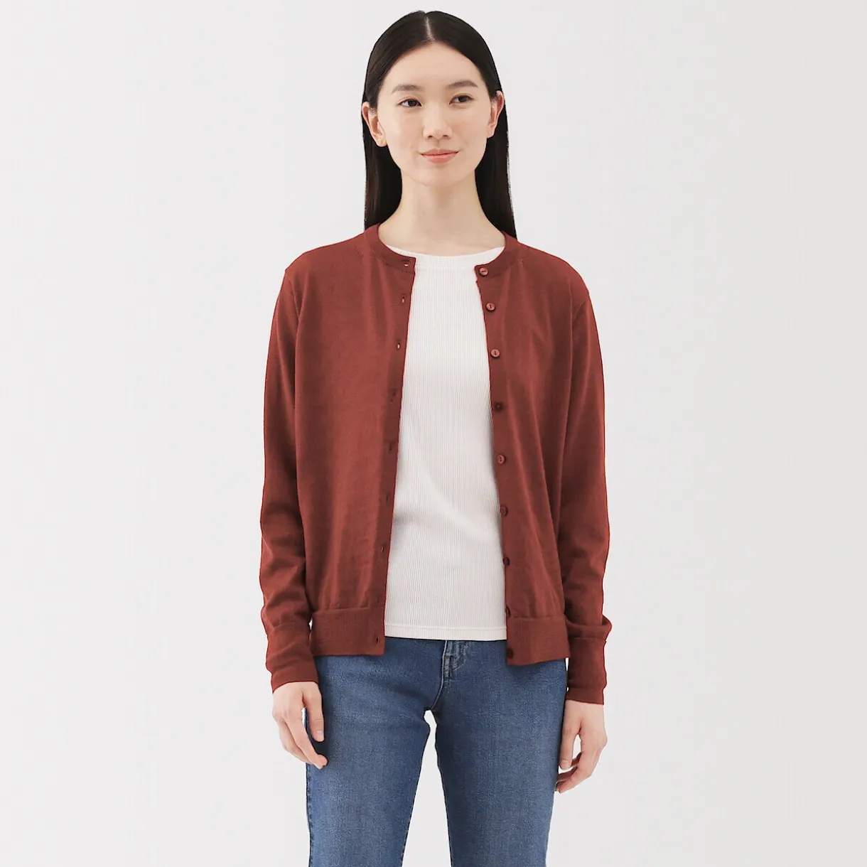 Gilet en Laine à Maille Fine Femme