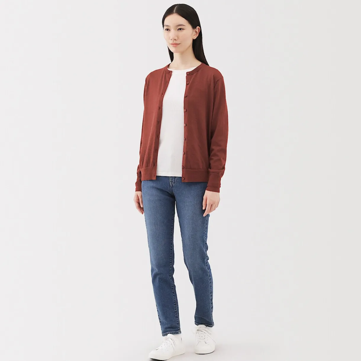Gilet en Laine à Maille Fine Femme