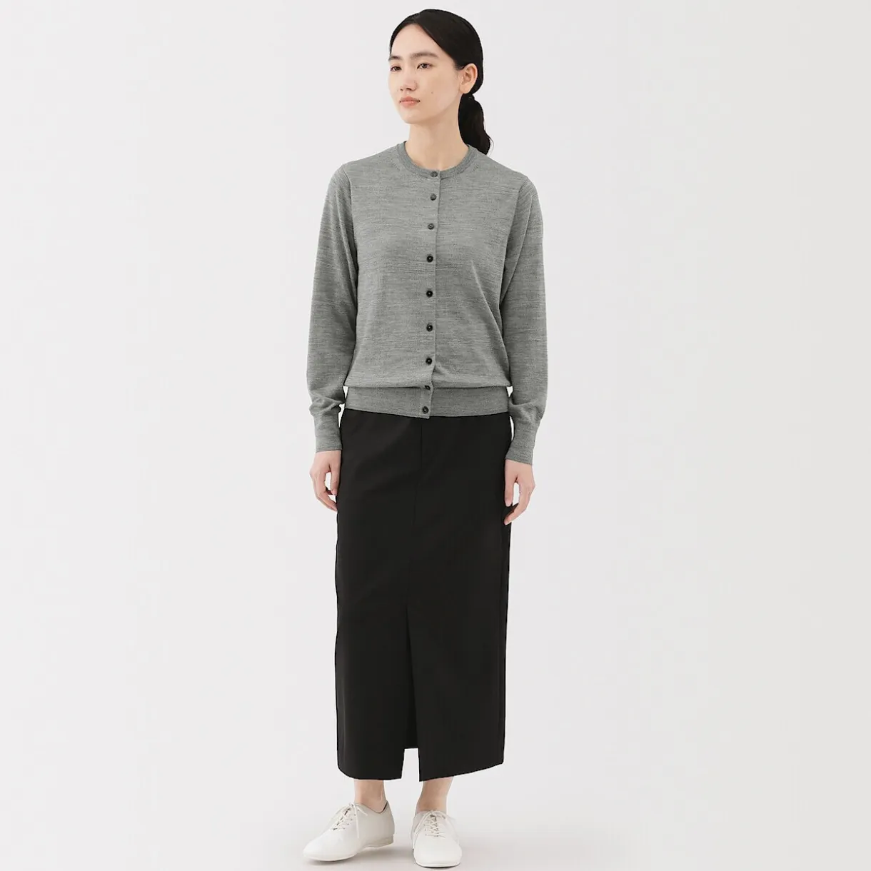 Gilet en Laine à Maille Fine Femme