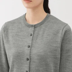 Gilet en Laine à Maille Fine Femme