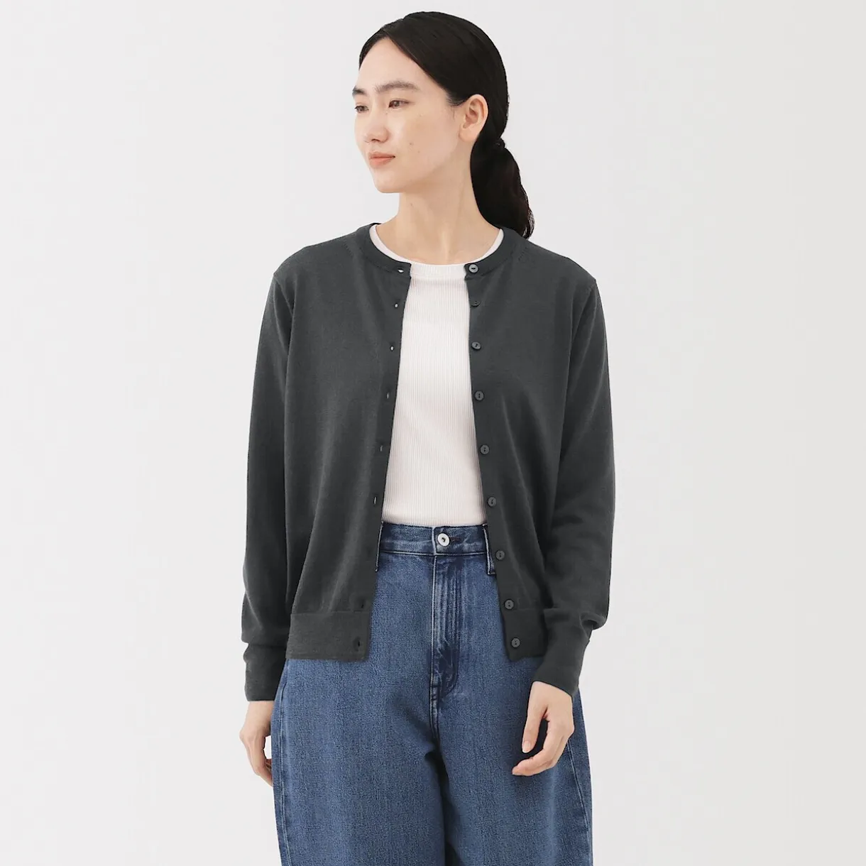 Gilet en Laine à Maille Fine Femme