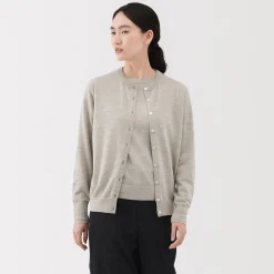 Gilet en Laine à Maille Fine Femme
