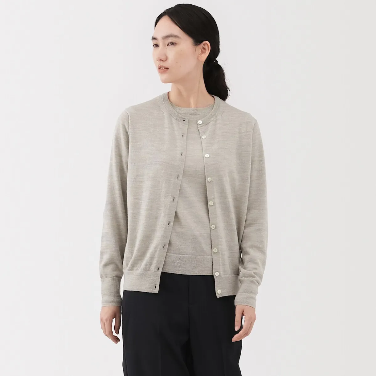 Gilet en Laine à Maille Fine Femme