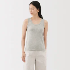 Gilet en lin et coton pour femme