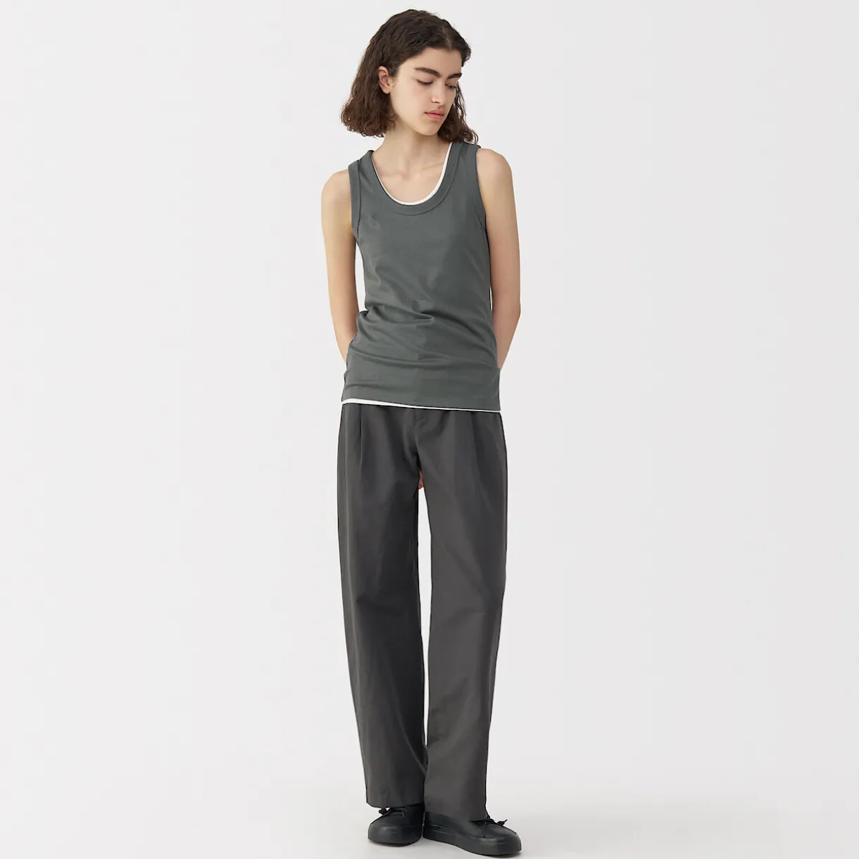 Gilet en lin et coton pour femme