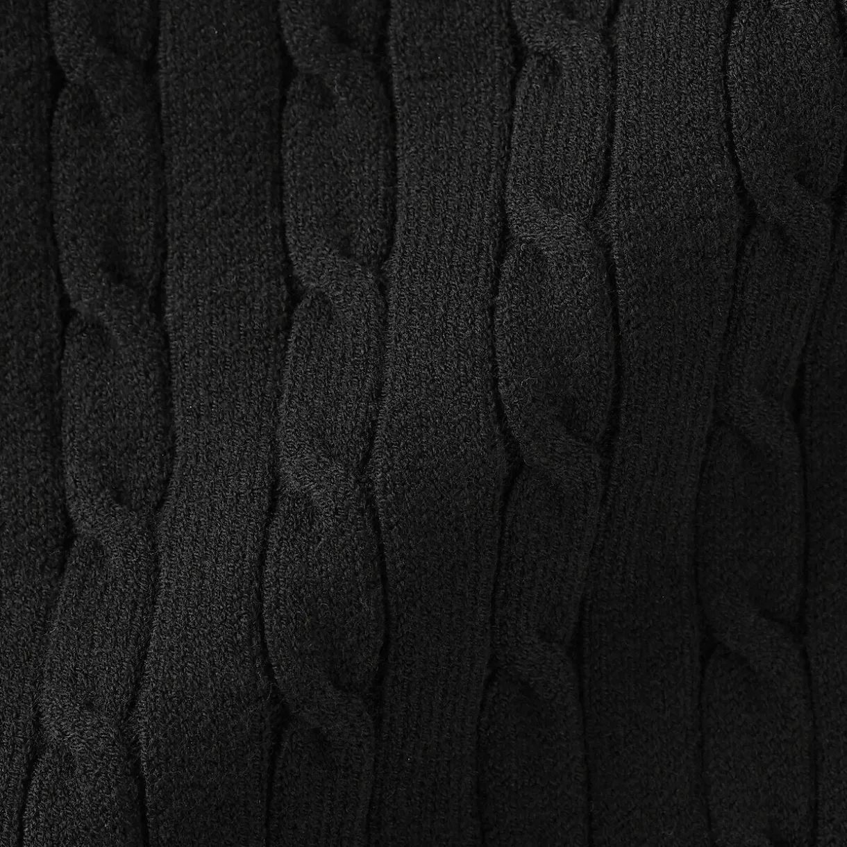 Gilet en tricot torsadé de mélange de coton pour femme