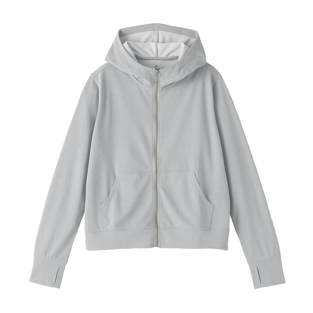 Haut à capuche et fermeture éclair Quick Dry pour femme