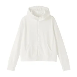 Haut à capuche et fermeture éclair Quick Dry pour femme
