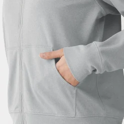 Haut à capuche et fermeture éclair Quick Dry pour femme