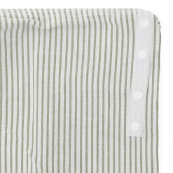 Housse de couette en coton délavé ‐ 240 x 220 cm, Rayé