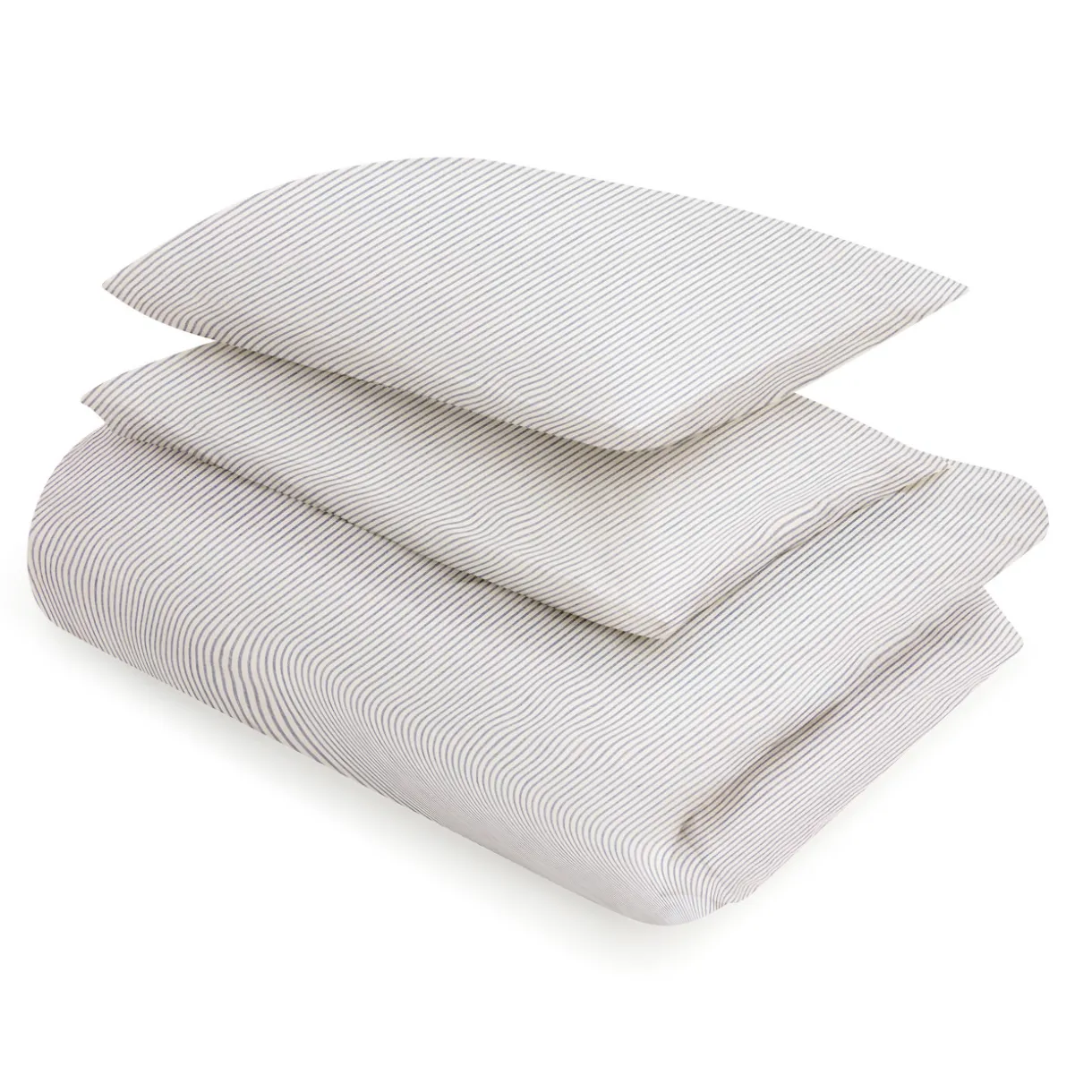 Housse de couette en coton délavé ‐ 240 x 220 cm, Rayé