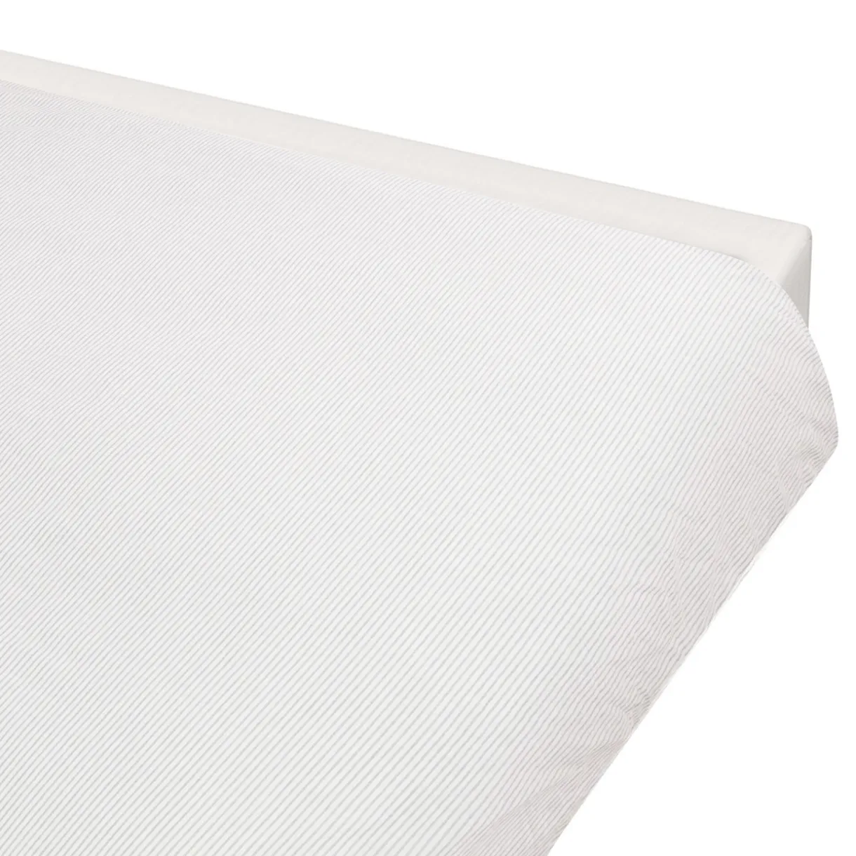 Housse de couette en coton délavé ‐ 240 x 220 cm, Rayé