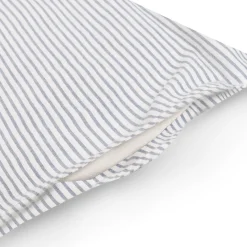 Housse de couette en coton délavé ‐ 210 x 210 cm, Rayé