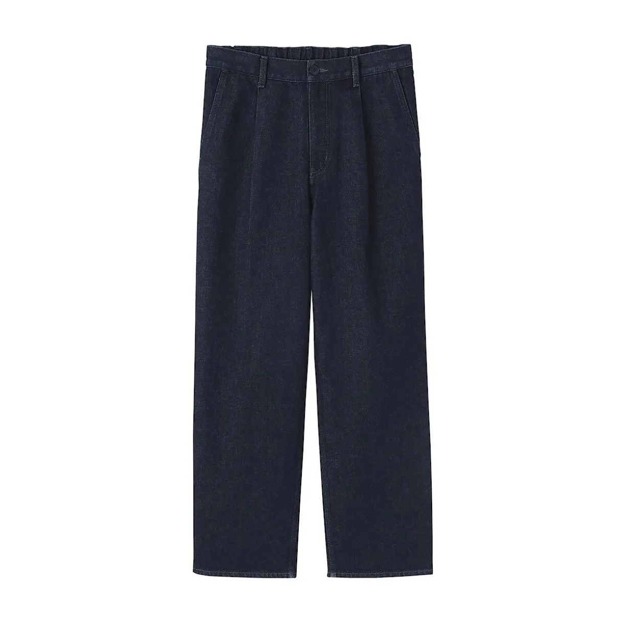 Jean coupe droite en denim mélangé kapok pour homme