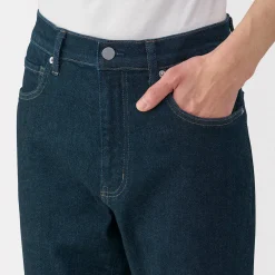 Jean slim en denim extensible pour homme ‐ Indigo