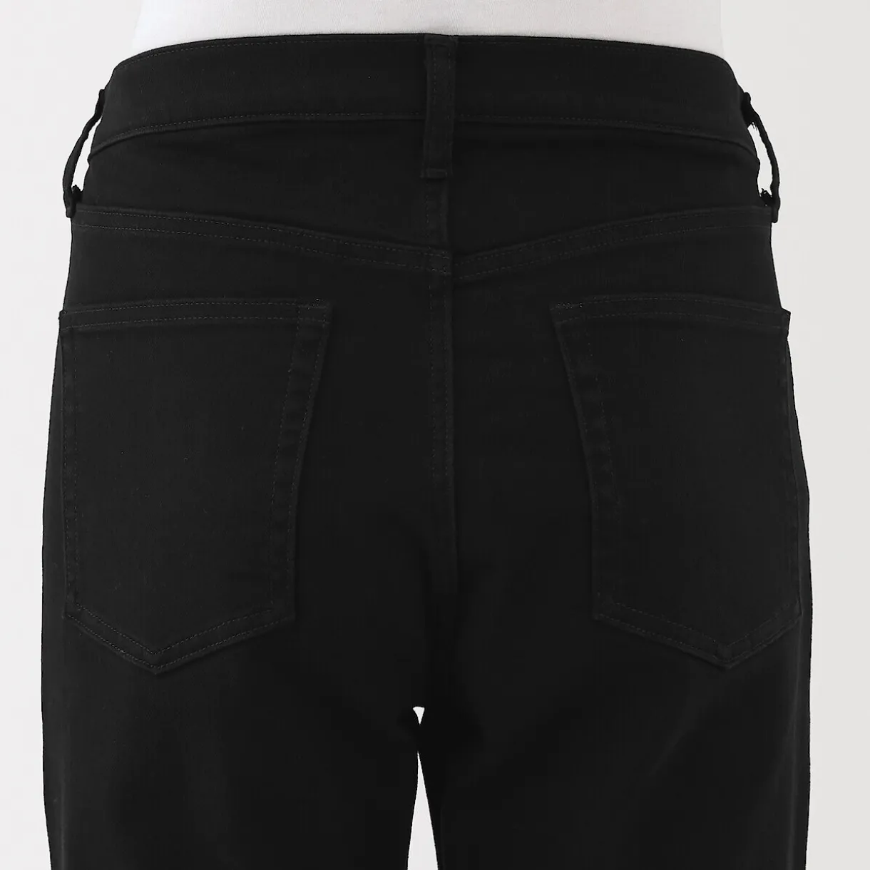 Jean slim en denim extensible pour homme ‐ Noir