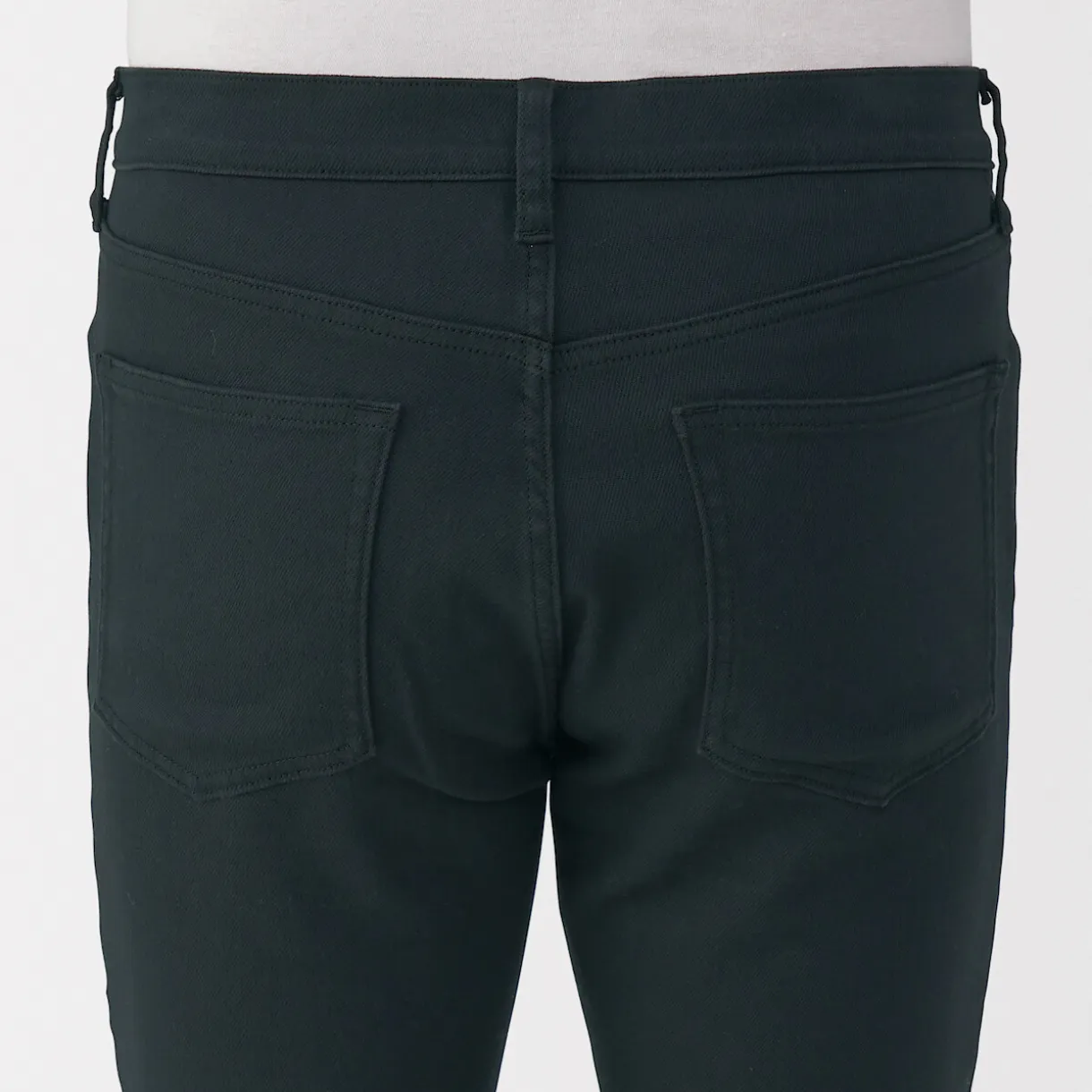 Jean slim en denim extensible pour homme ‐ Noir