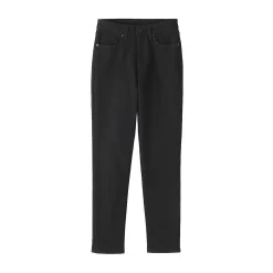 Jean slim en denim stretch pour femme ‐ Noir