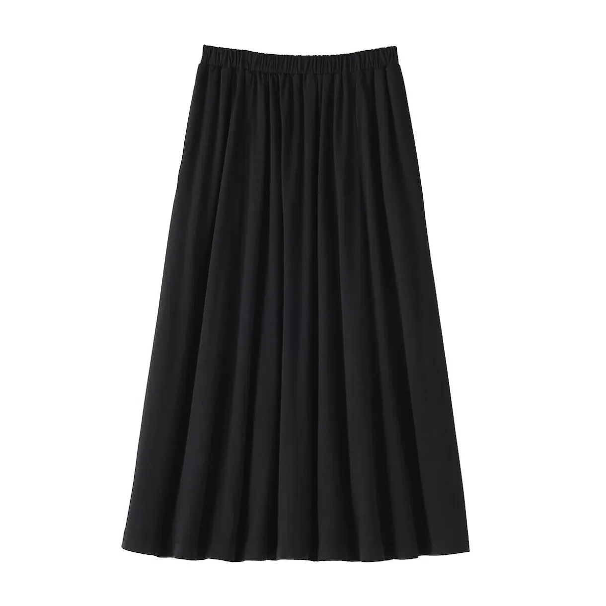 Jupe midaxi froncée en jersey de mélange de Lyocell pour femme