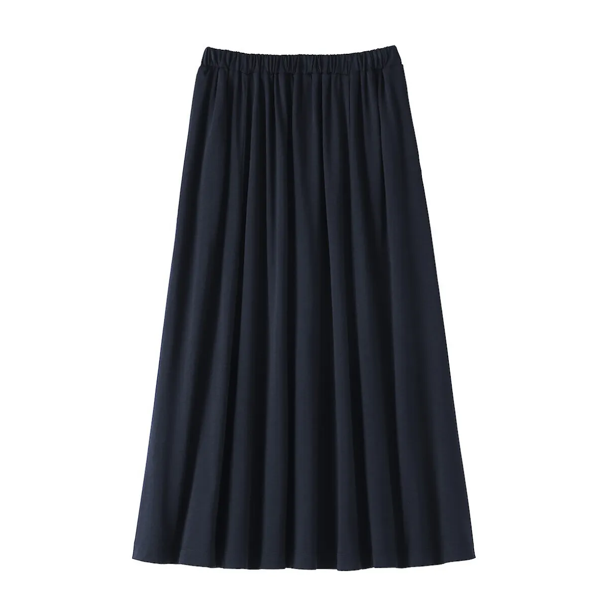 Jupe midaxi froncée en jersey de mélange de Lyocell pour femme