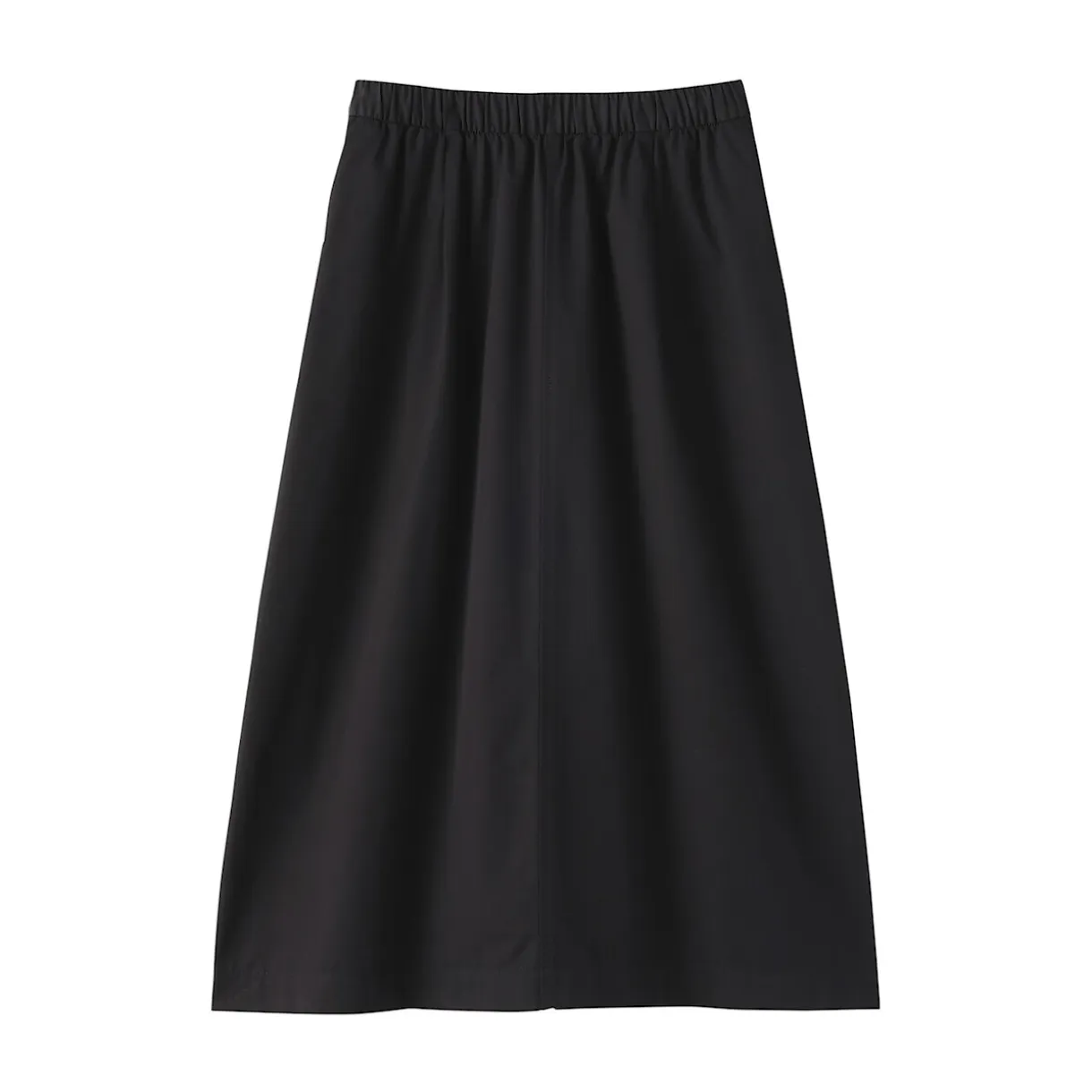 Jupe midi à la coupe confortable en coton délavé pour femme