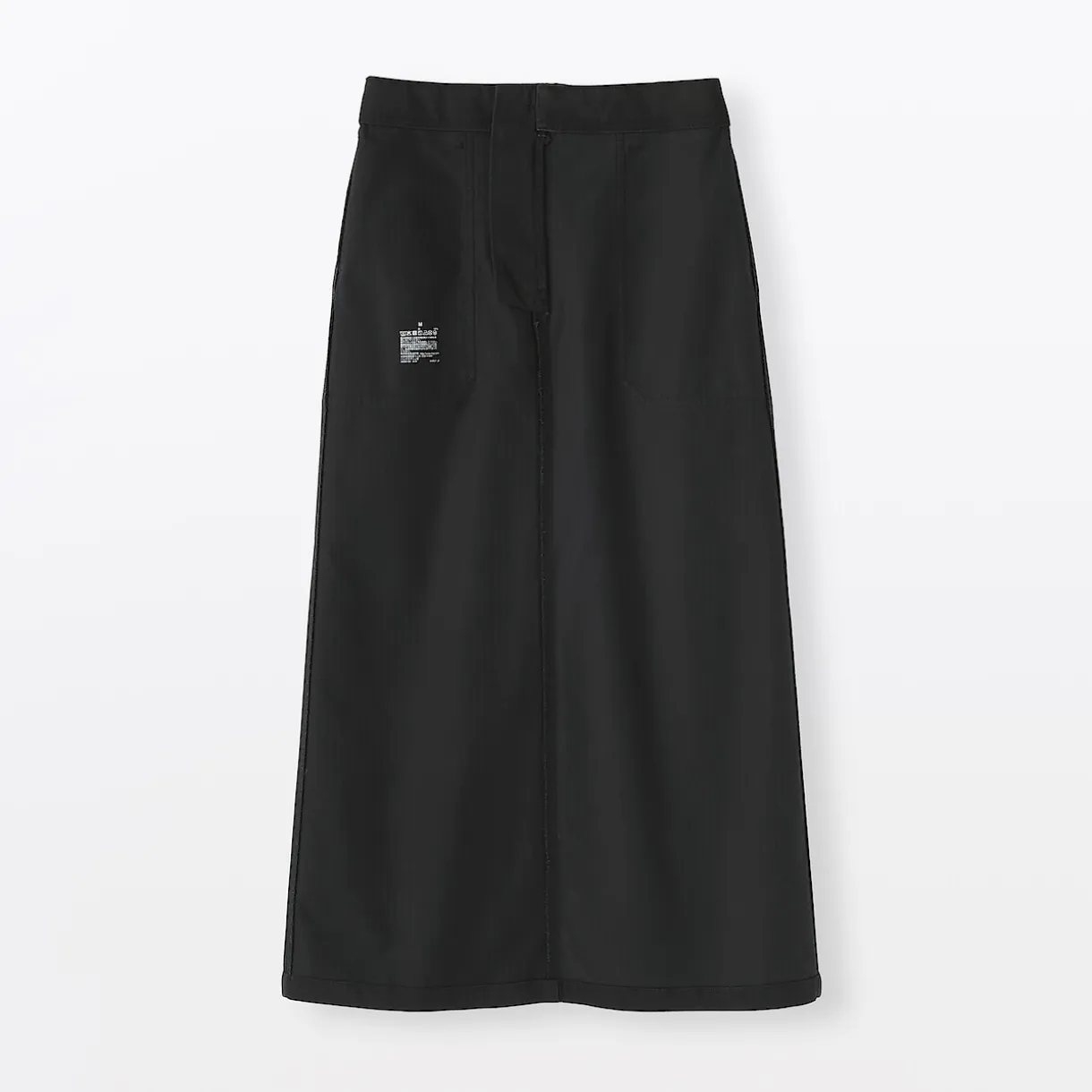 Jupe midi coupe droite avec motif de chevrons et en coton pour femme