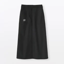 Jupe midi coupe droite avec motif de chevrons et en coton pour femme