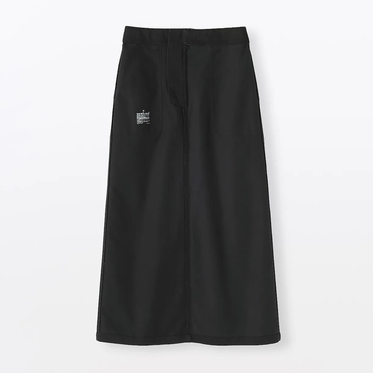 Jupe midi coupe droite avec motif de chevrons et en coton pour femme
