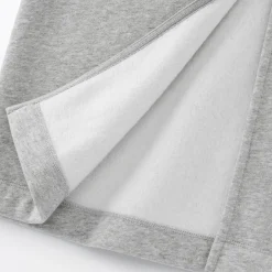 Jupe midi en sweat léger et coton mélangé pour femme