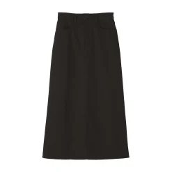 Jupe trapèze en chino extensible pour femme