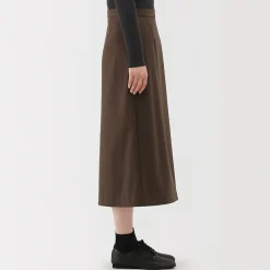 Jupe évasée en stretch brossé pour femme
