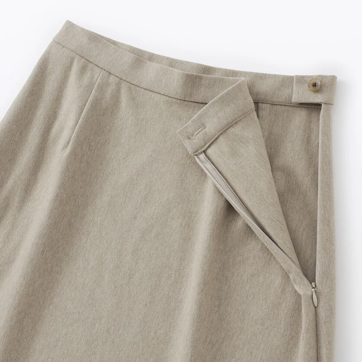 Jupe évasée en stretch brossé pour femme